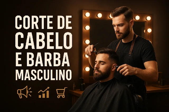 Capa do curso CORTE DE CABELO E BARBA MASCULINO
