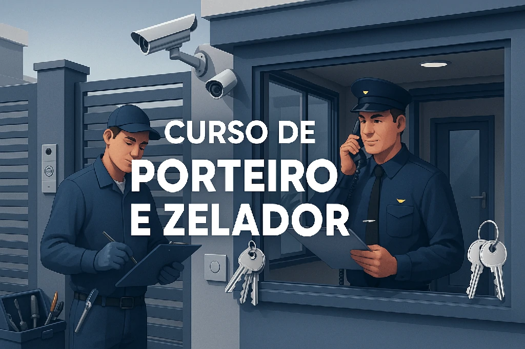 Capa do curso PORTEIRO E ZELADOR